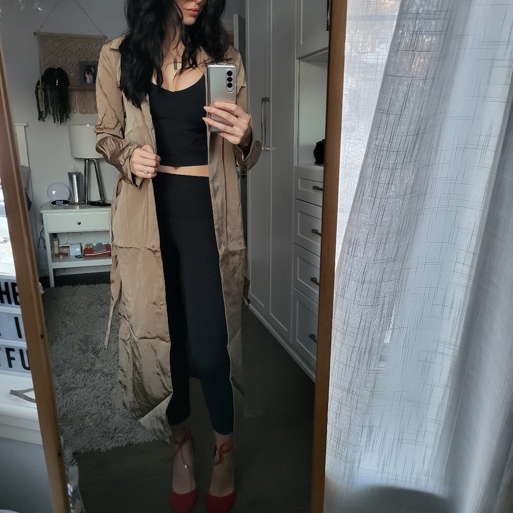 Lululemon Always There Effortless Trench Coat Spring Jacket Size 2 Frontier